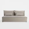 Sofa rozkładana jasnoszara DUE