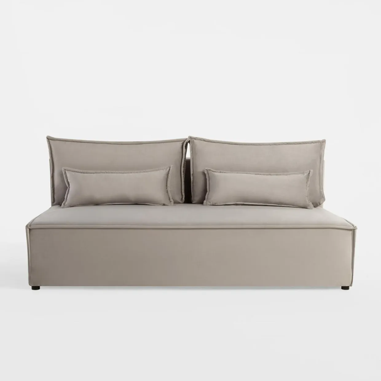 Sofa rozkładana jasnoszara DUE