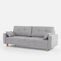 Sofa rozkładana jasnoszara MOSKA
