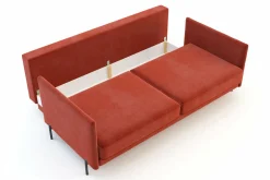Sofa rozkładana na wysokich nóżkach ADELE