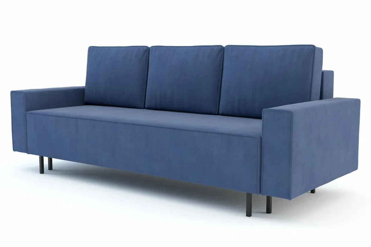 Sofa rozkładana niebieska KAMALA