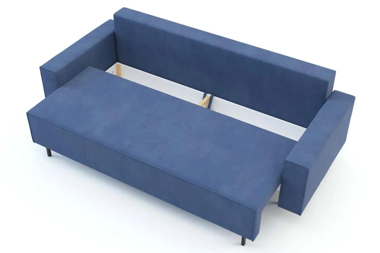 Sofa rozkładana niebieska KAMALA