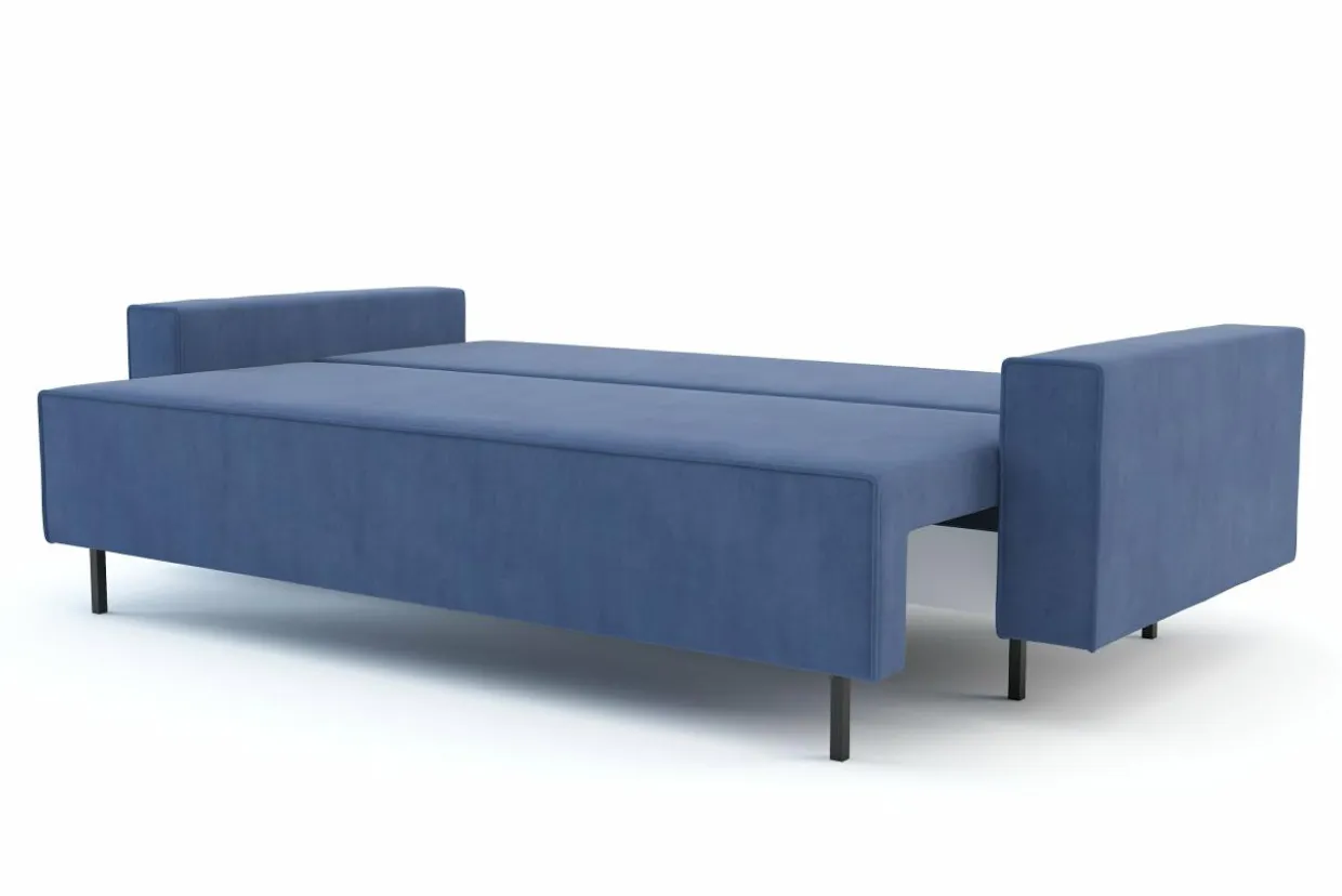 Sofa rozkładana niebieska KAMALA