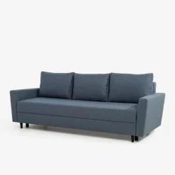 Sofa rozkładana niebieska STACY