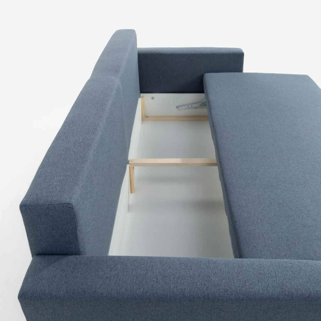 Sofa rozkładana niebieska STACY