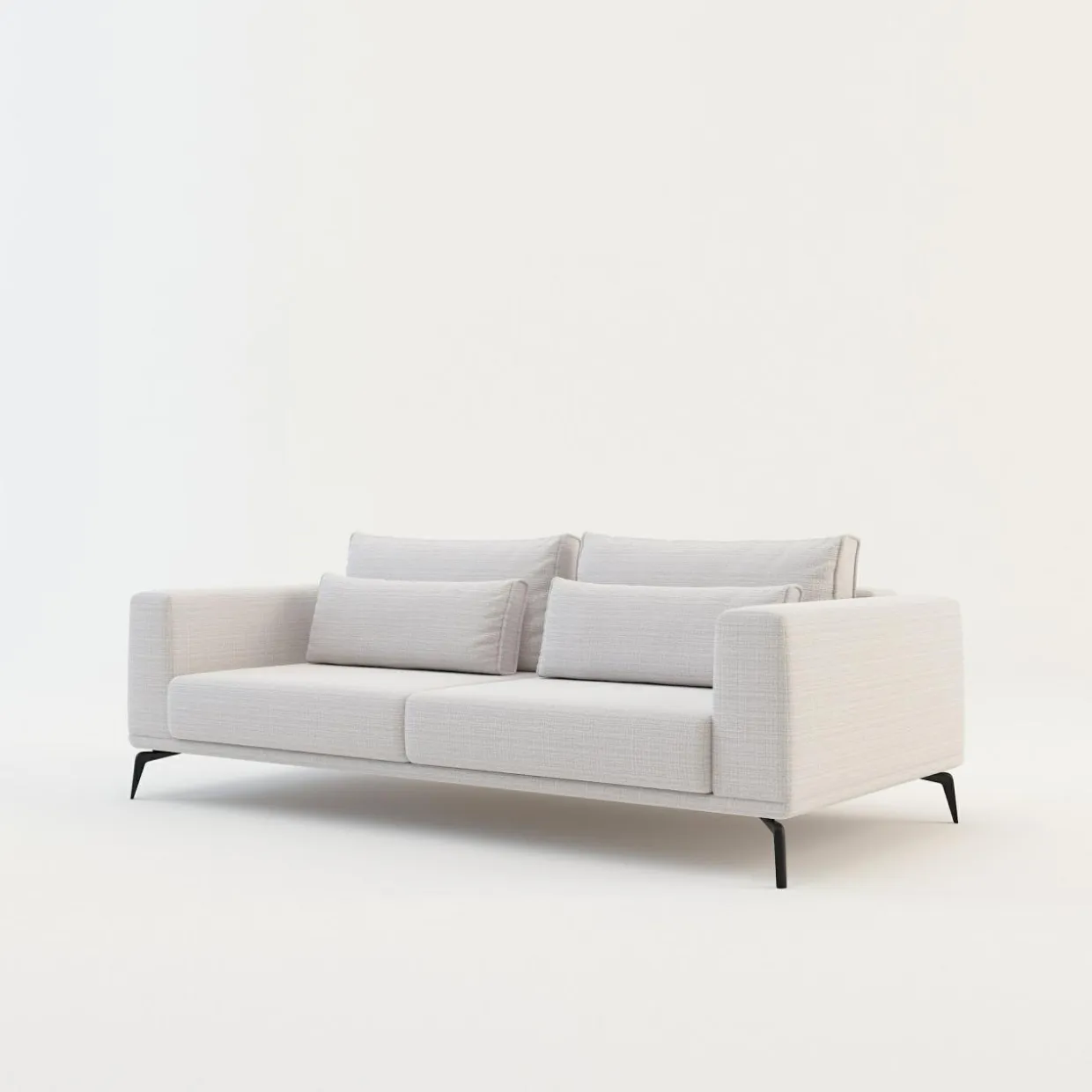Sofa rozkładana 3-osobowa beżowa AVIGNON