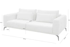 Sofa rozkładana 3-osobowa beżowa AVIGNON