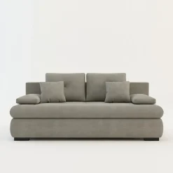 Sofa rozkładana 3-osobowa beżowa MEMO