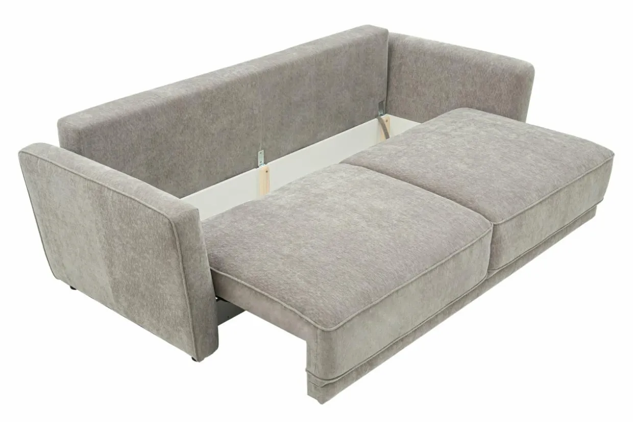 Sofa rozkładana 3-osobowa beżowa ANDORA