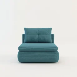 Sofa rozkładana 1-osobowa błękitna ELIAS I