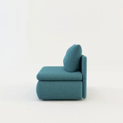 Sofa rozkładana 1-osobowa błękitna ELIAS I