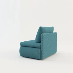 Sofa rozkładana 1-osobowa błękitna ELIAS I