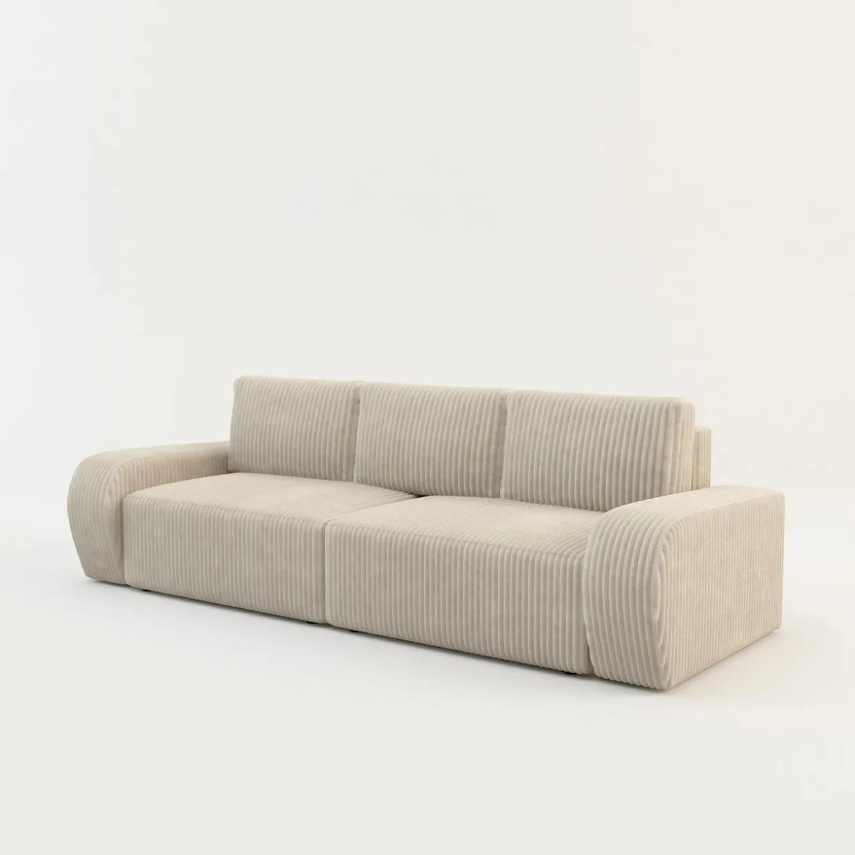 Sofa rozkładana 4-osobowa CAPPA kremowa