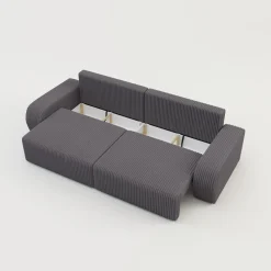 Sofa rozkładana 4-osobowa CAPPA antracyt