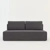 Sofa rozkładana 3-osobowa ciemnoszara UNO