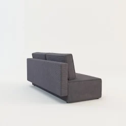 Sofa rozkładana 3-osobowa ciemnoszara UNO