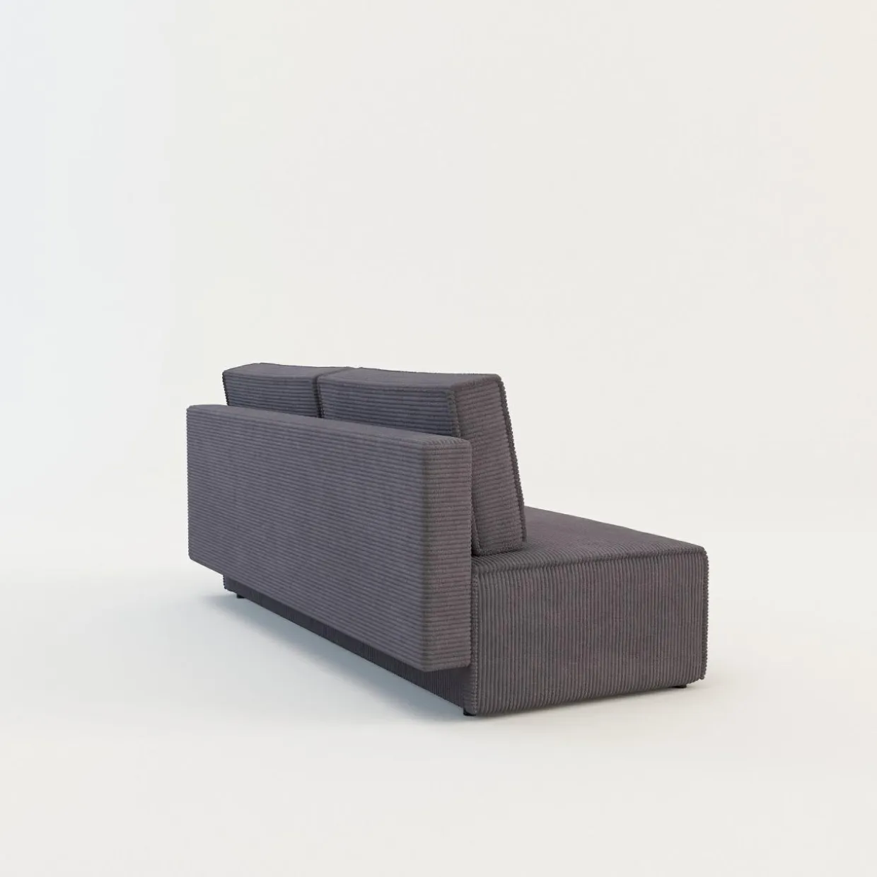 Sofa rozkładana 3-osobowa ciemnoszara UNO