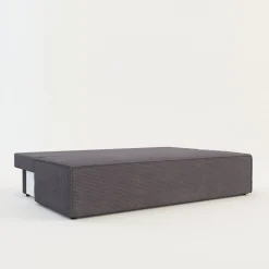 Sofa rozkładana 3-osobowa ciemnoszara UNO