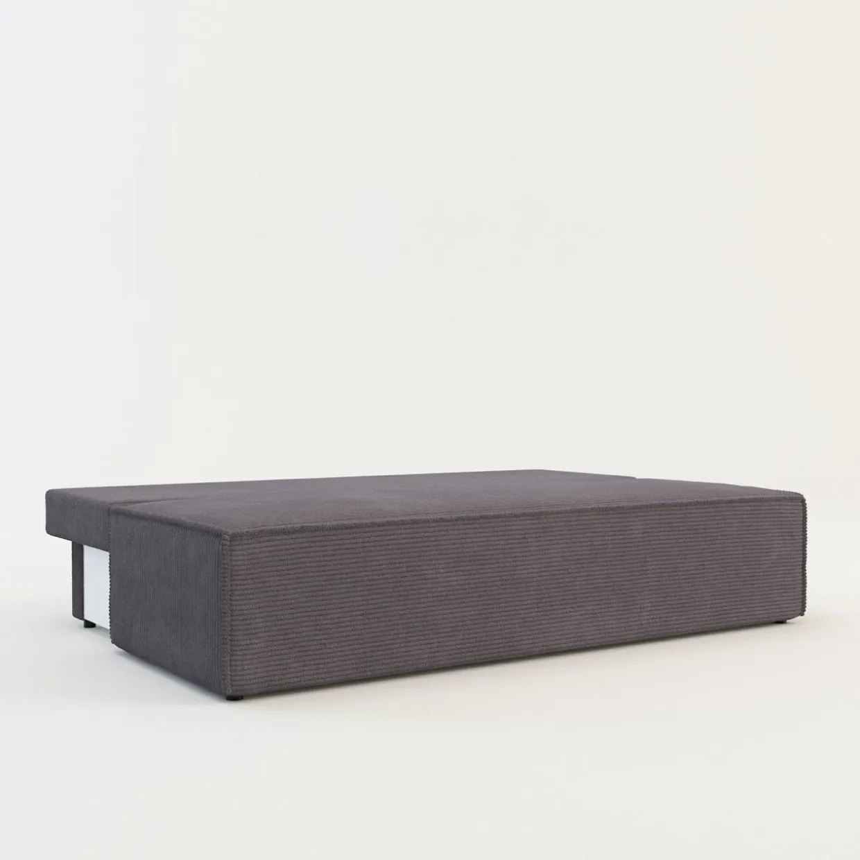 Sofa rozkładana 3-osobowa ciemnoszara UNO