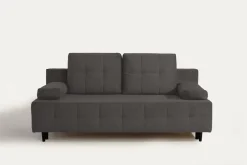 Sofa rozkładana 3-osobowa ciemnoszara ARIEL