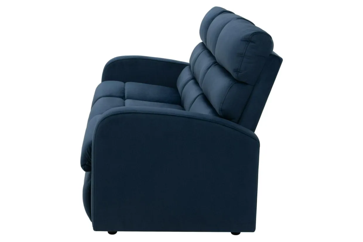 Sofa rozkładana 3-osobowa granatowa SWELL