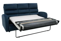 Sofa rozkładana 3-osobowa granatowa SWELL