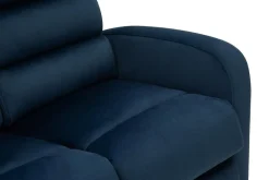 Sofa rozkładana 3-osobowa granatowa SWELL