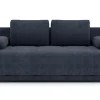 Sofa rozkładana 3-osobowa granatowa AGRI