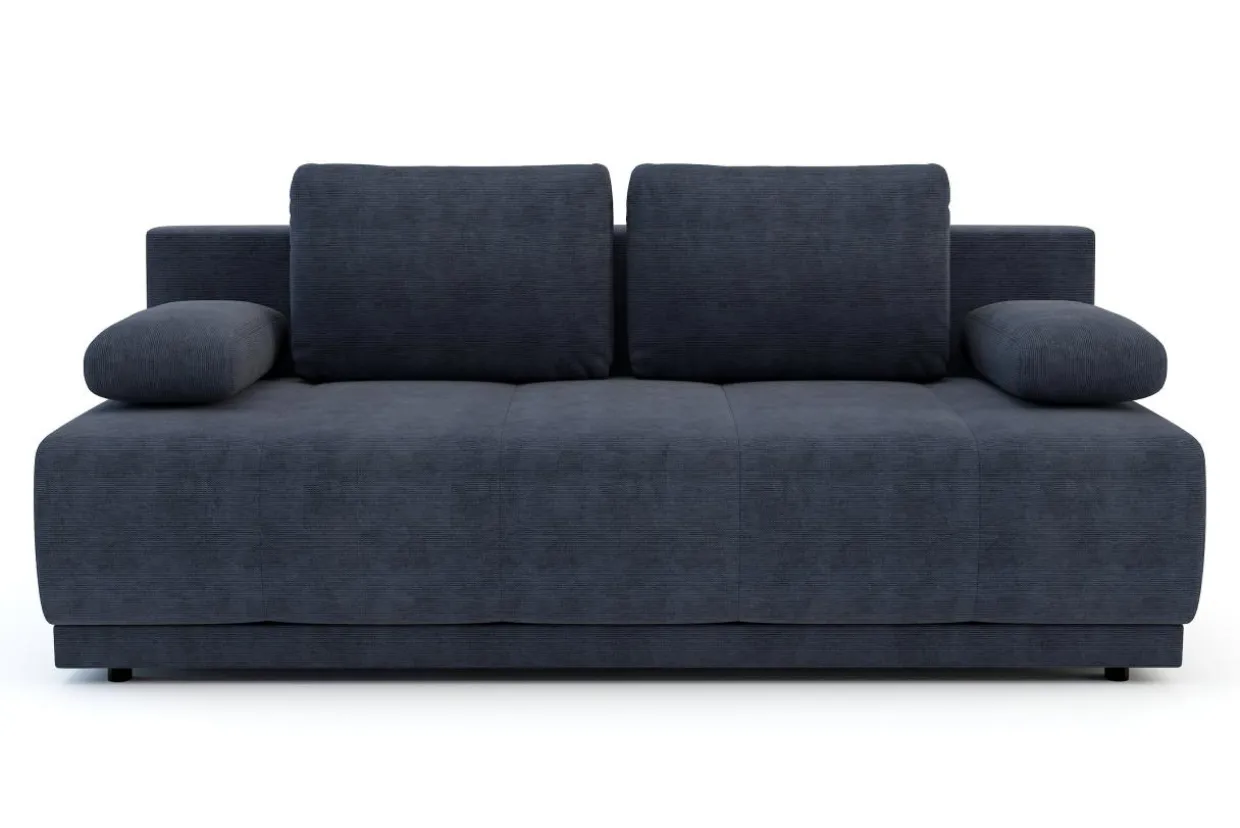 Sofa rozkładana 3-osobowa granatowa AGRI