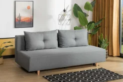 Sofa rozkładana 3-osobowa jasnoszara OTTA BIS