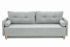 Sofa rozkładana 3-osobowa jasnoszara TAMPA