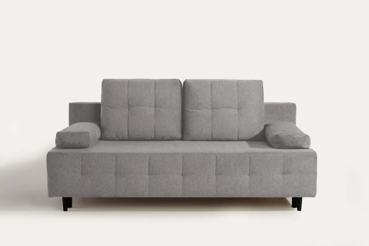 Sofa rozkładana 3-osobowa jasnoszara ARIEL