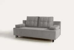 Sofa rozkładana 3-osobowa jasnoszara ARIEL