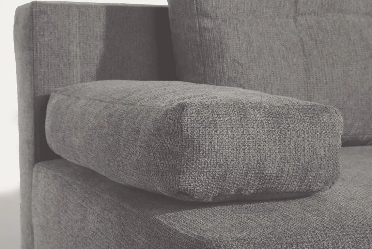 Sofa rozkładana 3-osobowa jasnoszara ARIEL