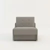 Sofa rozkładana 1-osobowa jasnoszara MATI I
