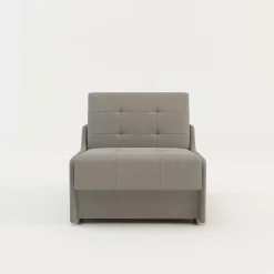 Sofa rozkładana 1-osobowa jasnoszara MATI I