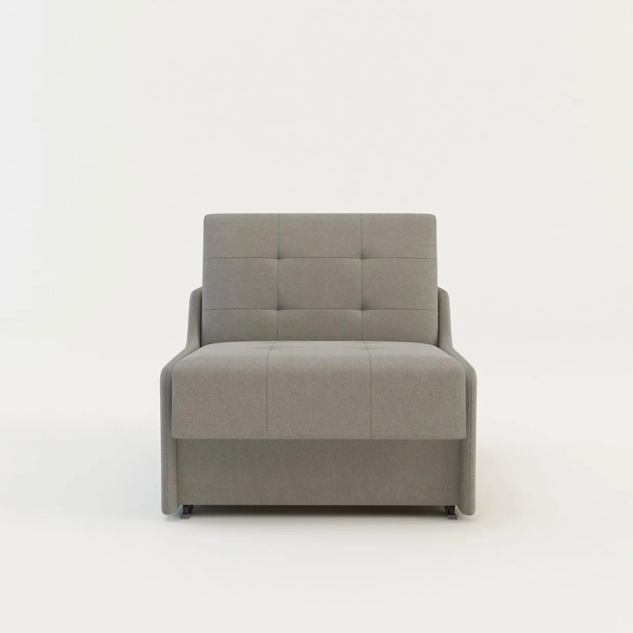 Sofa rozkładana 1-osobowa jasnoszara MATI I