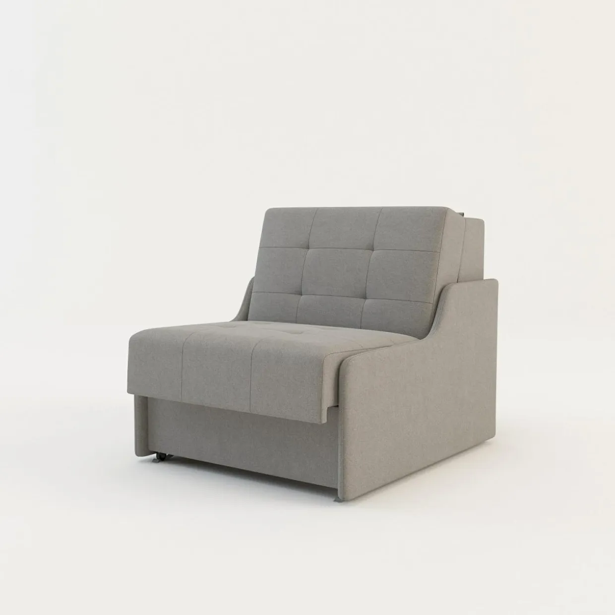 Sofa rozkładana 1-osobowa jasnoszara MATI I