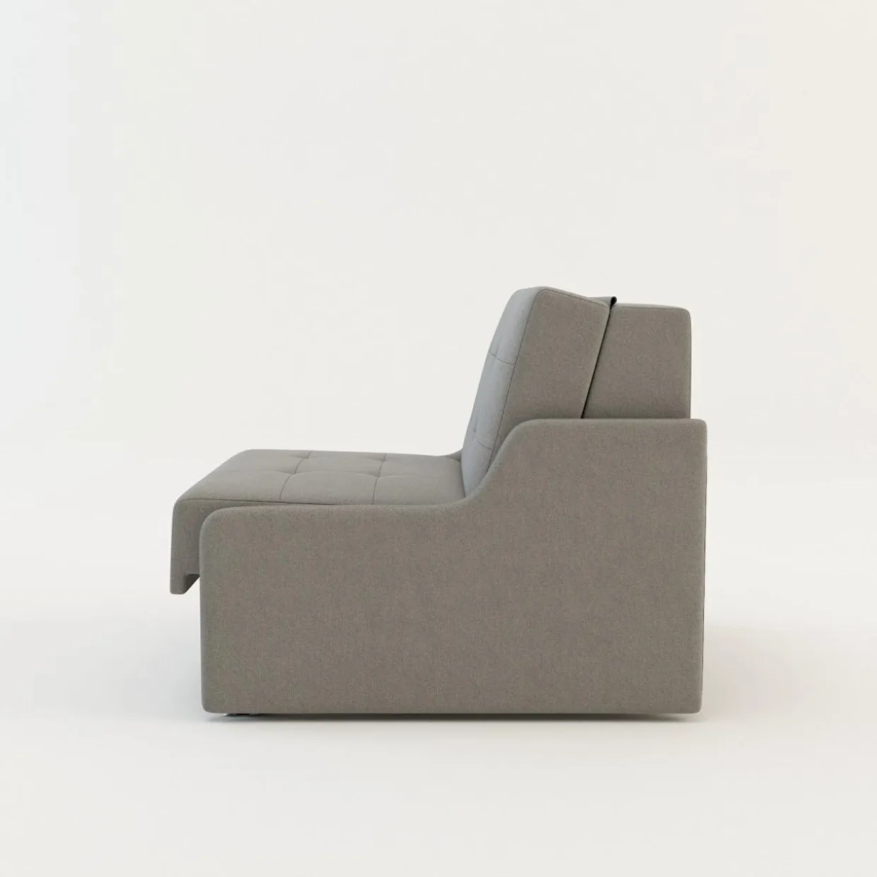 Sofa rozkładana 1-osobowa jasnoszara MATI I