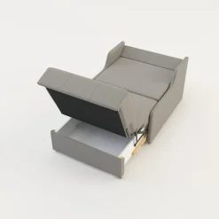 Sofa rozkładana 1-osobowa jasnoszara MATI I