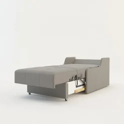 Sofa rozkładana 1-osobowa jasnoszara MATI I