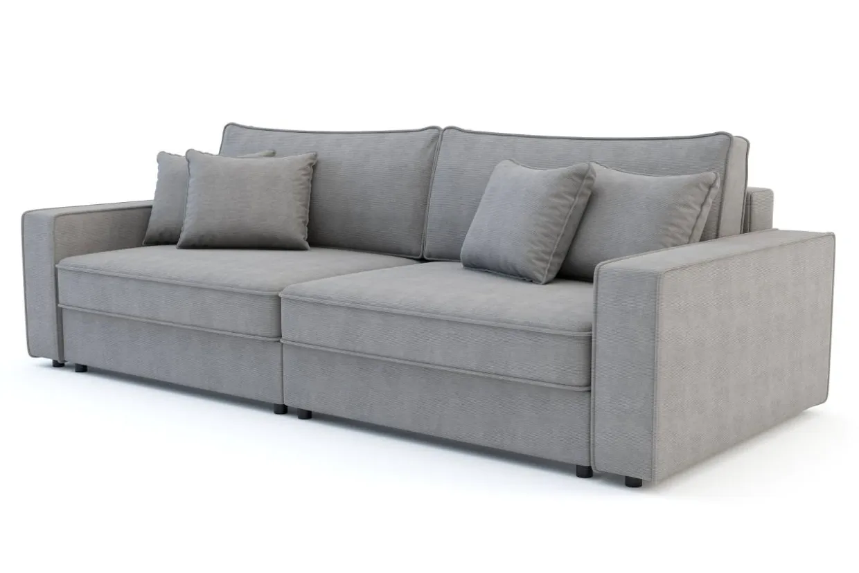 Sofa rozkładana 4-osobowa MARKOS jasnoszara