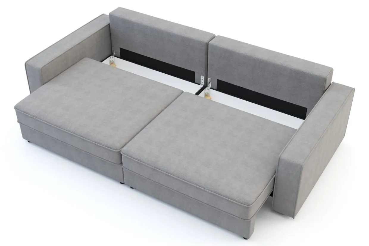 Sofa rozkładana 4-osobowa MARKOS jasnoszara