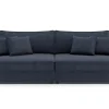 Sofa rozkładana 4-osobowa MARKOS ciemnoniebieska