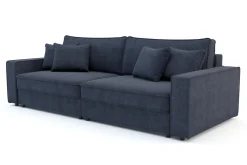 Sofa rozkładana 4-osobowa MARKOS ciemnoniebieska