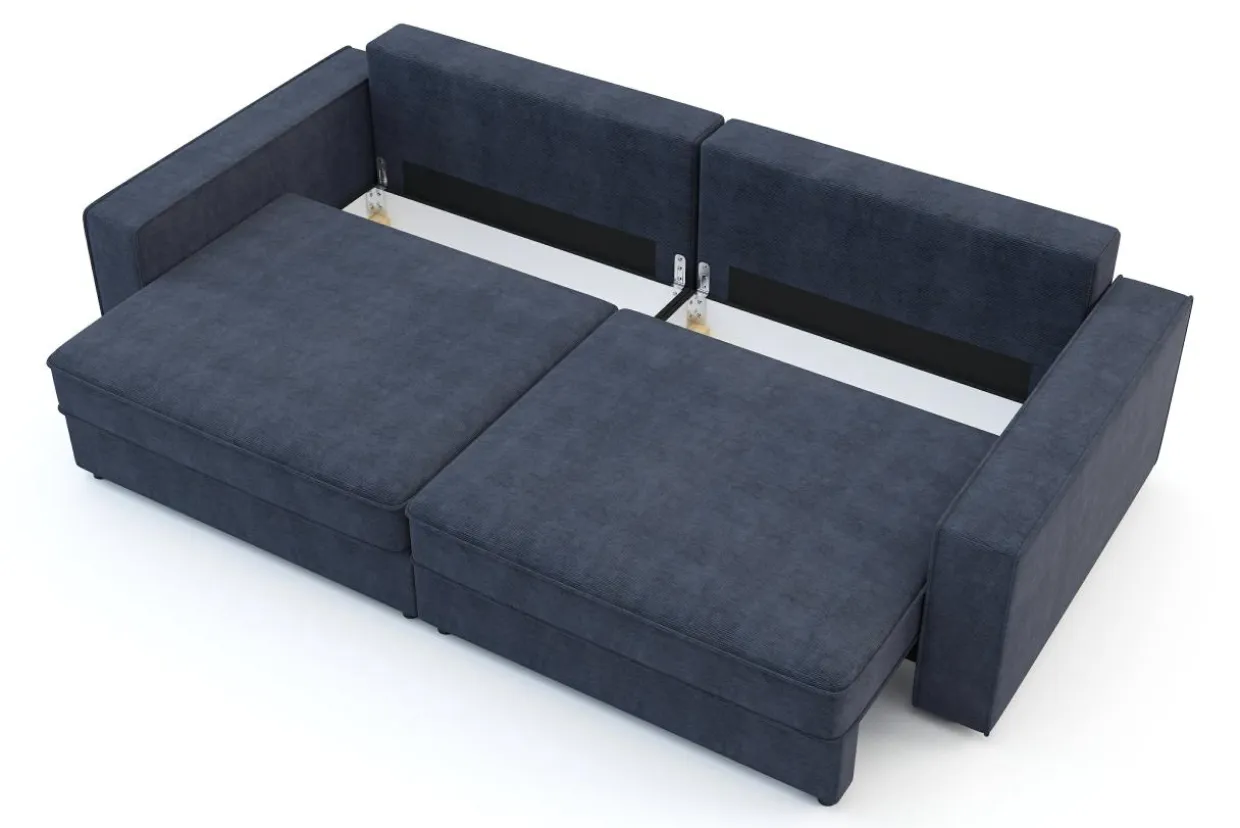 Sofa rozkładana 4-osobowa MARKOS ciemnoniebieska