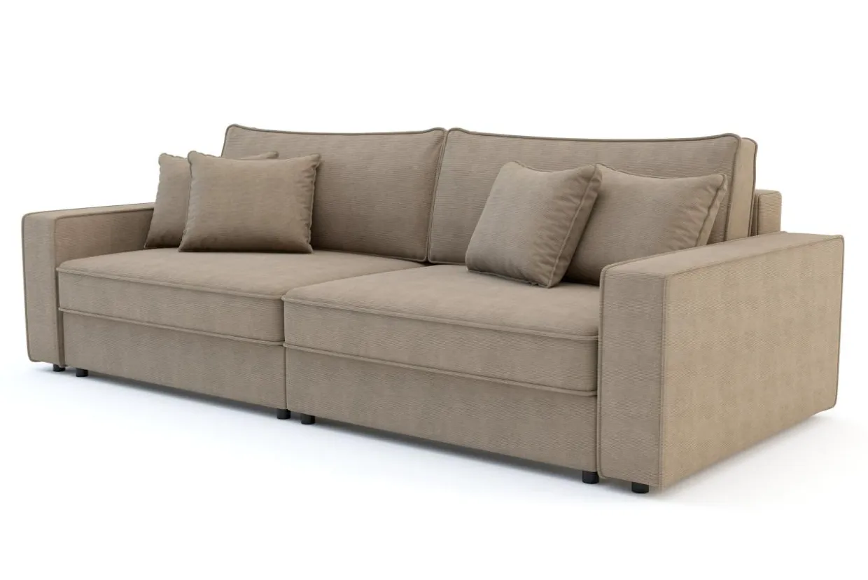 Sofa rozkładana 4-osobowa MARKOS beżowa