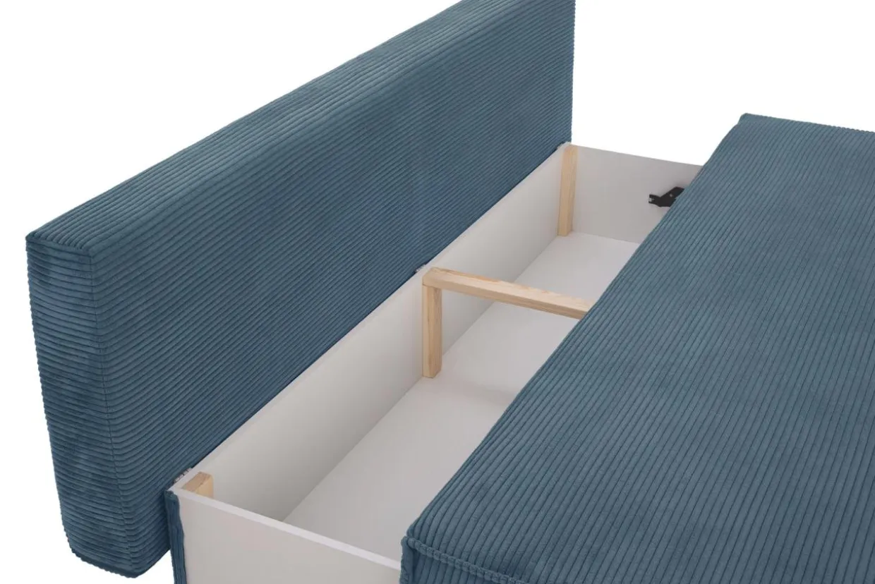 Sofa rozkładana 3-osobowa niebieska UNO