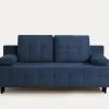 Sofa rozkładana 3-osobowa niebieska ARIEL