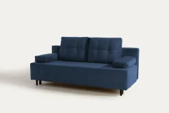 Sofa rozkładana 3-osobowa niebieska ARIEL